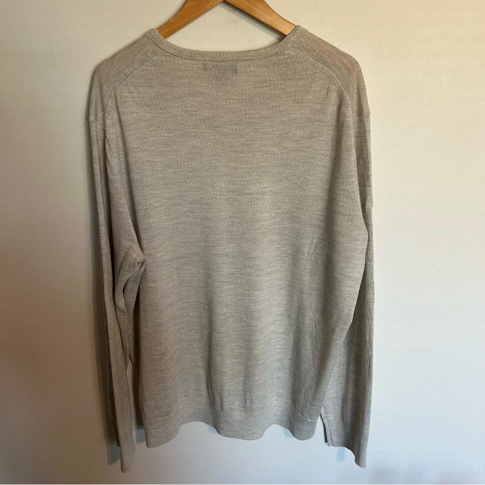 Men’s 100% Merino Wool Pullover V Neck Long Sleeve XXL Banana Republic